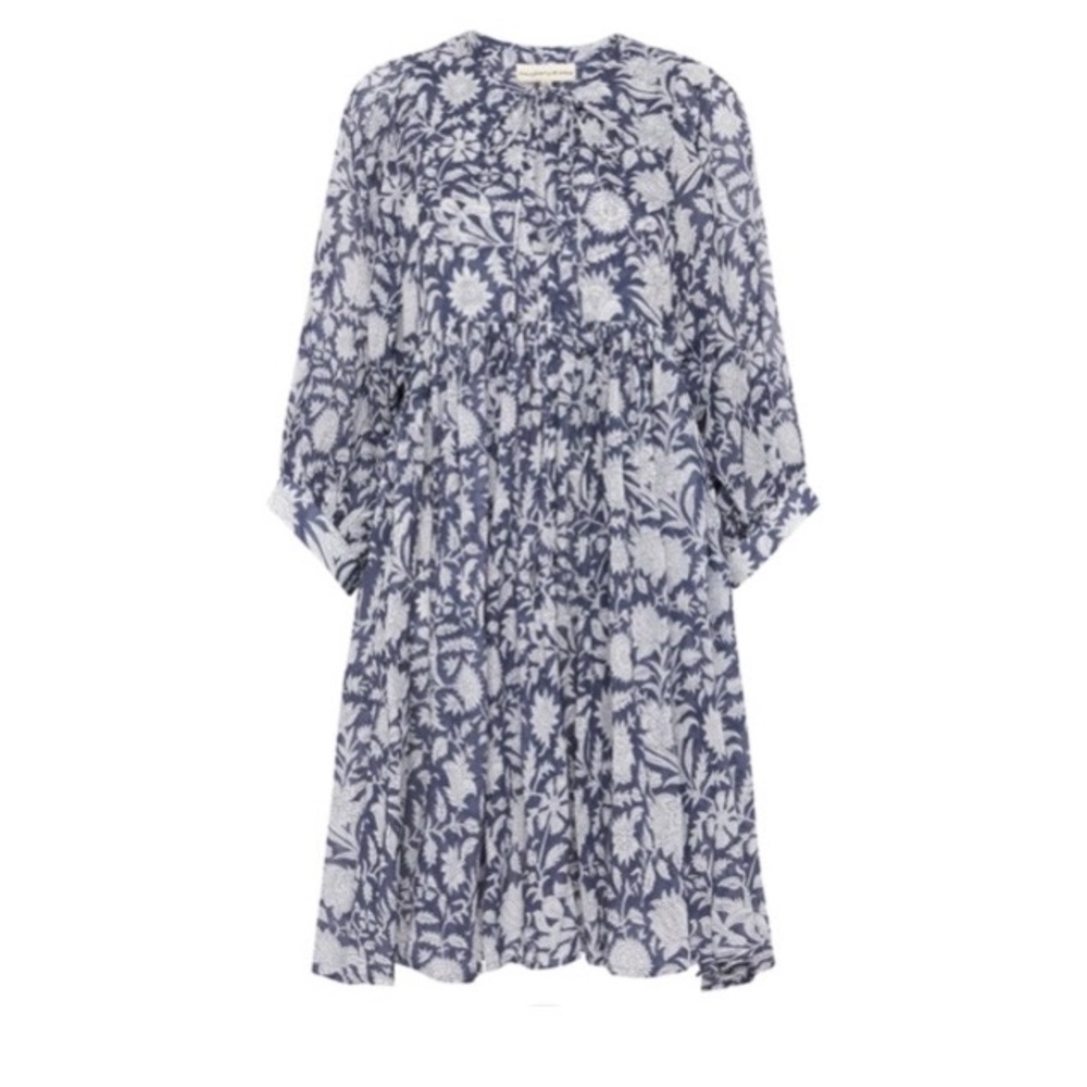 Daughter’s of India, Kyra blue Iris, mini dress, in size M